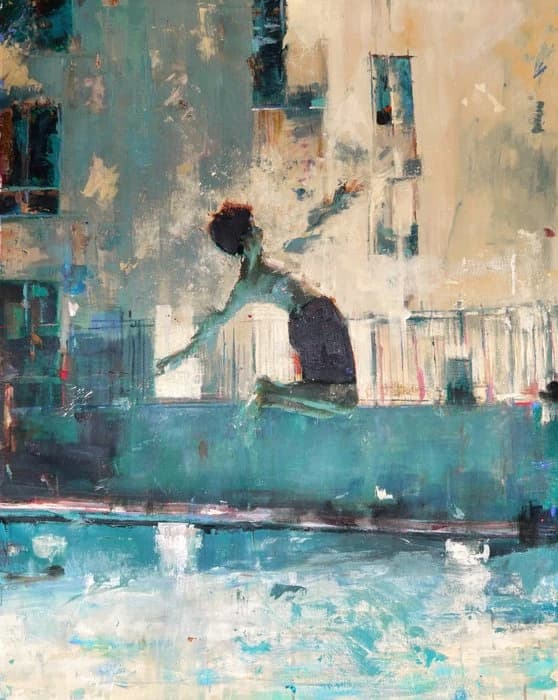 El baño - obra